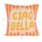 Hello Honey® 18" Orange & Yellow Ciao Bella Accent Pillow
